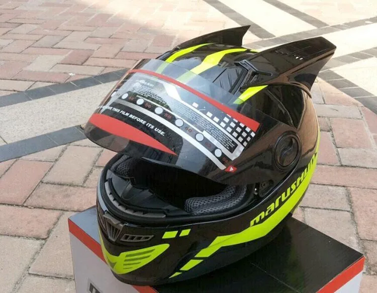 Мотоциклетный Полнолицевой шлем MALUSHUN из АБС-пластика персонализированный