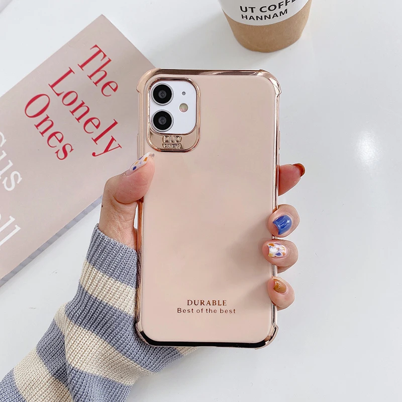 

Luxury Cute Plating Silicone Ring Bracket Phone Case For iPhone 11 Pro Max XSmax XR X 8 7 Plus Ultra-thin Shockproof Stand Cover