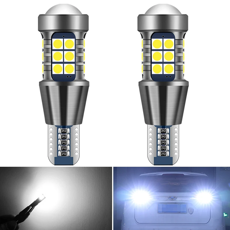 

2x T15 W16W LED Bulbs Canbus Error Free LED Backup Light 921 1156 BA15S 7440 LED Bulbs Car Reverse Lamp Xenon White DC12V