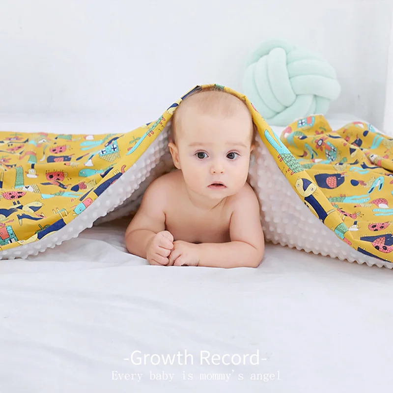 Детская одежда с рисунком из мультфильма Одеяло для пеленания новорожденных