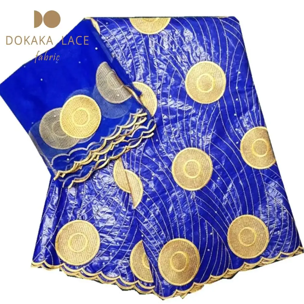 Стразы африканские индийские Bazin Riche кружевные Brode ткани 2019 дизайн 5 + 2 ярдов Лагос