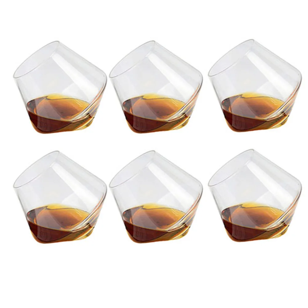 

Pack of 6 400ML Wine Glass Whiskey Glasses Drinking Tumbler Rum Wine Cup Glass TY53