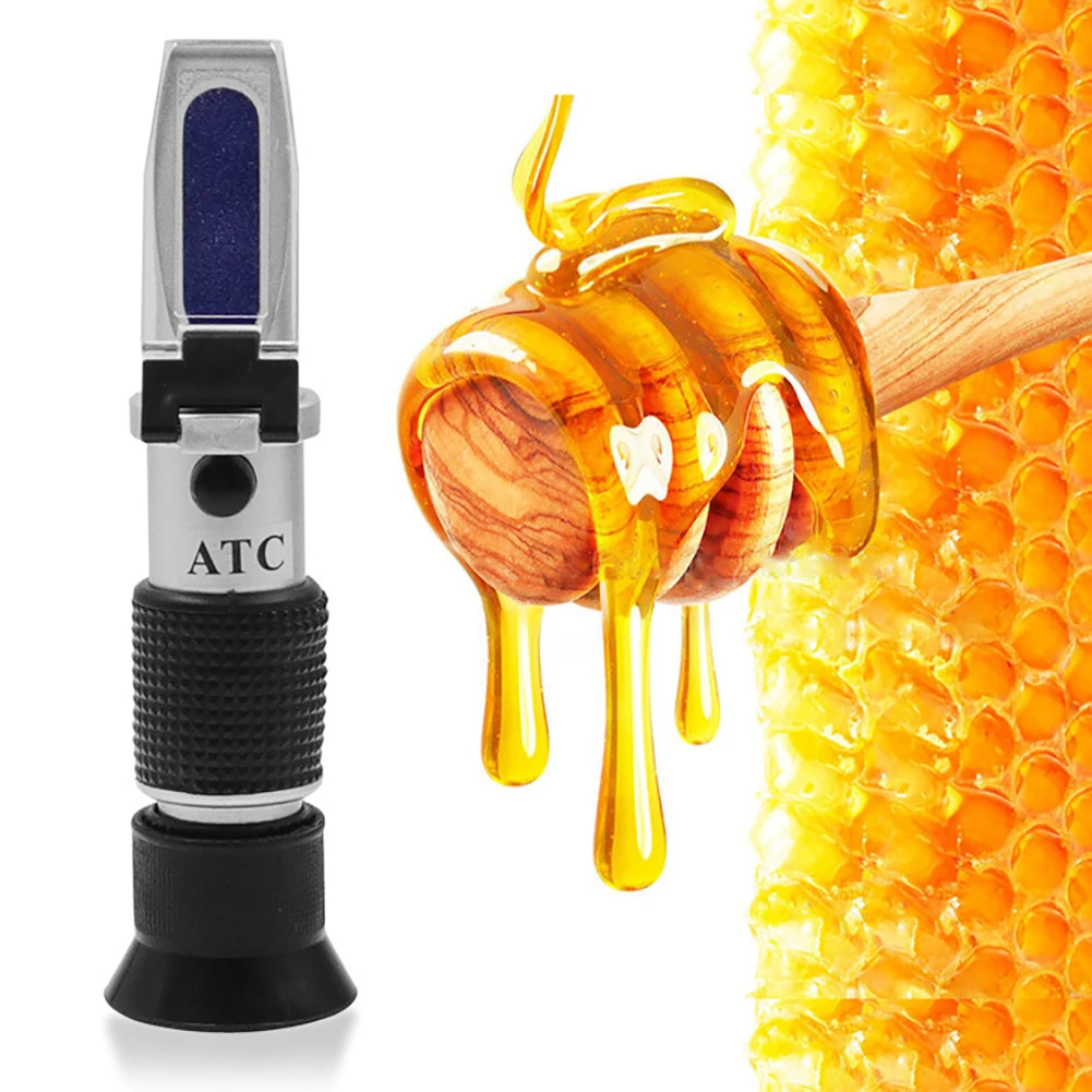 

Hand-held Honey Automatic Monitoring Refractometer Sugar Meter for Honey Moisturizing 58-92% Ratio Range Honey Meter Laboratory