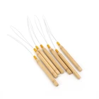 1012 шт., микрокольца с деревянной ручкой, с плоскогубцами для волос и бусинами