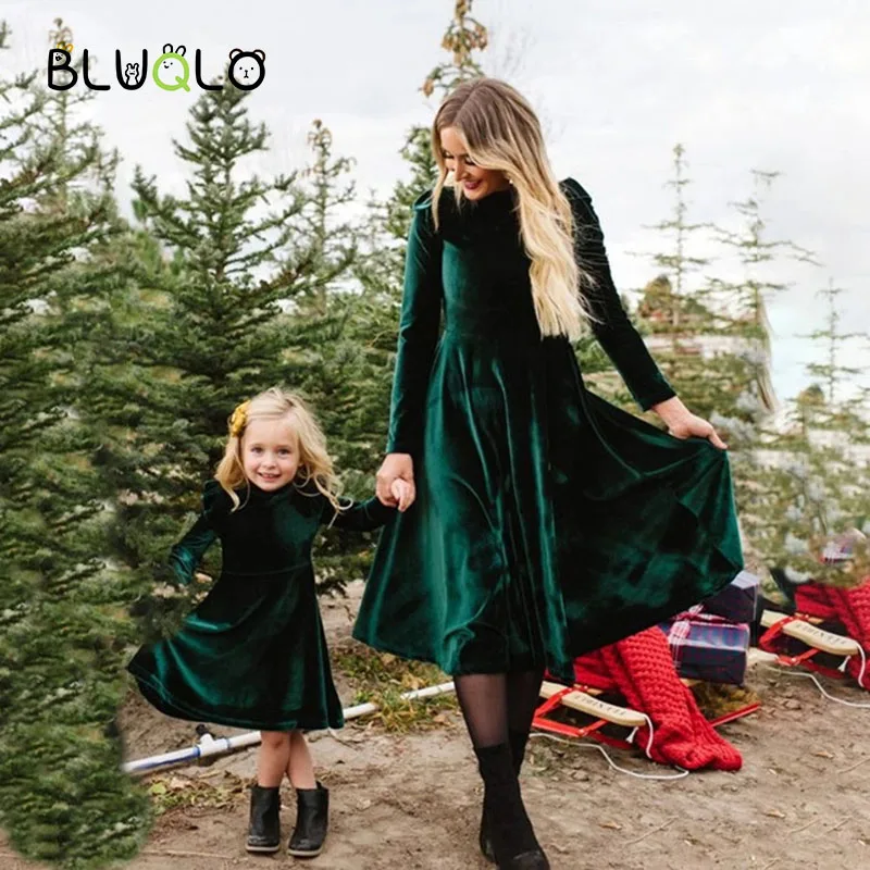 Модель 2021 года подходящая одежда для мамы и дочки Модное Новое платье ребенка