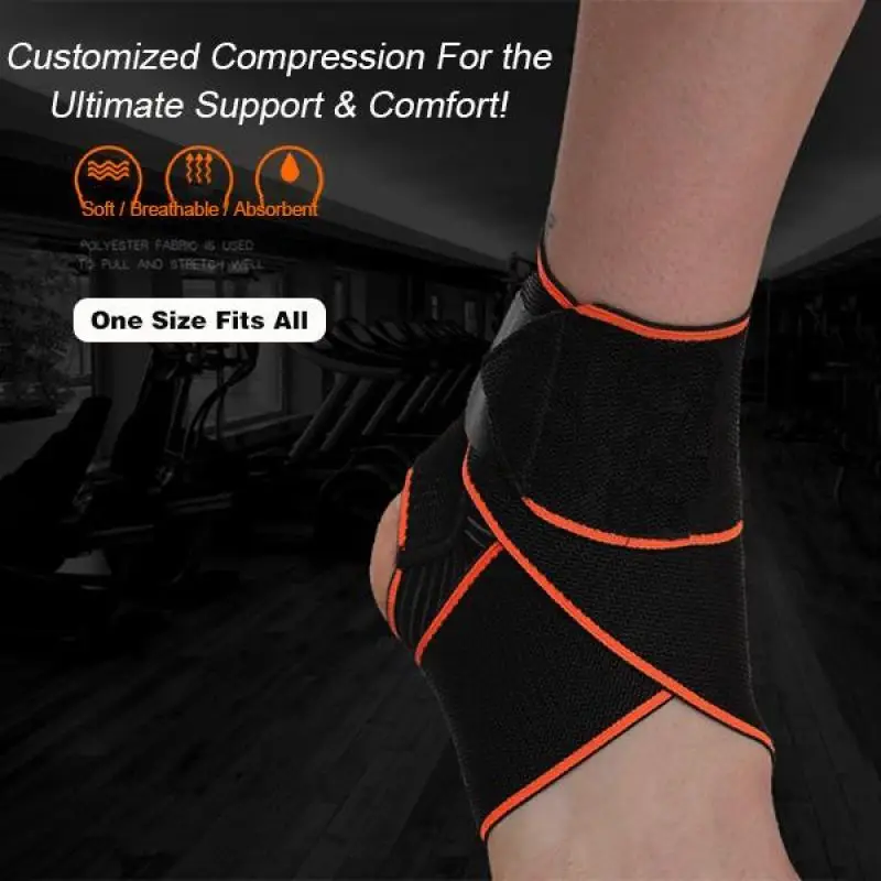 

Excellent New Compression Bandage Sports Protective Gear Bandage Wrapped Around Ankle Protector Elastic Compression Bandage