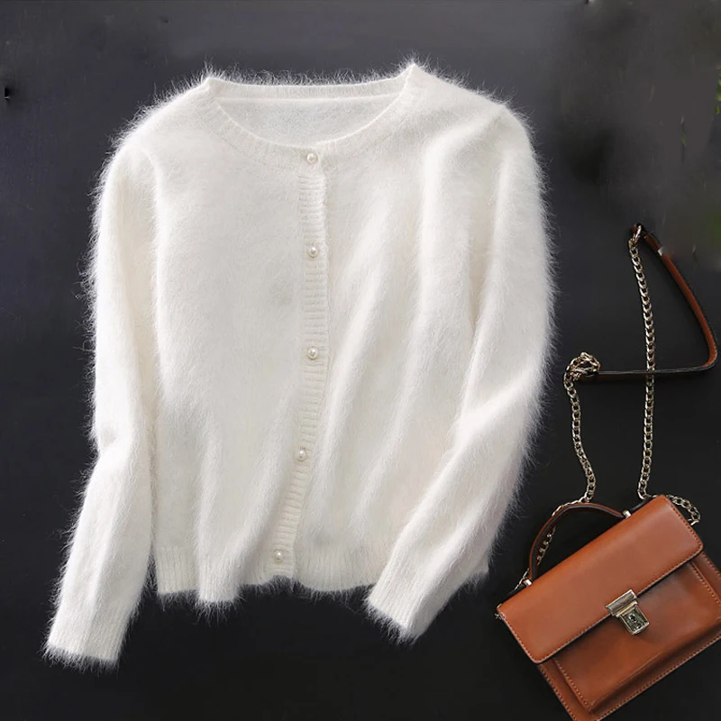 

cardigans sweater women knitted cashmere pure Mink coat free shipping S1901