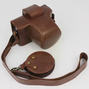 1pcs retro leather camera protector bag grip strap lens cap for zfc with 16 50mm or 28mm lnes camera accessories u9n8 e0o2 free global shipping