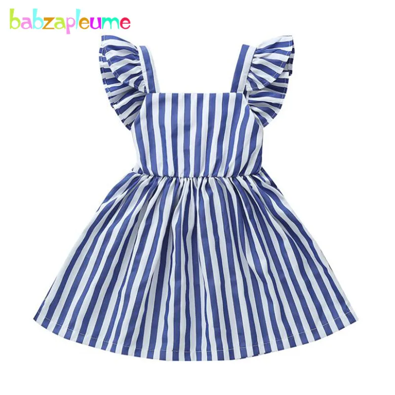 Новинка 2020 летнее платье для малышей Корейская одежда модные хлопковые платья в