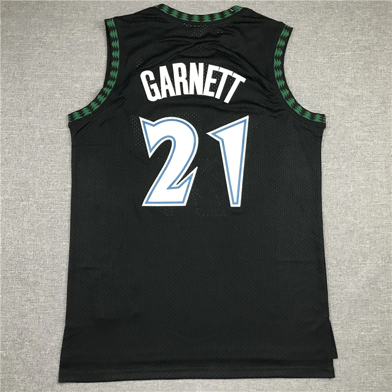 

Men American Basketball Minnesota Timberwolves Jersey Kevin Garnett Karl-Anthony Towns Anthony Edwards European Size T Shirts