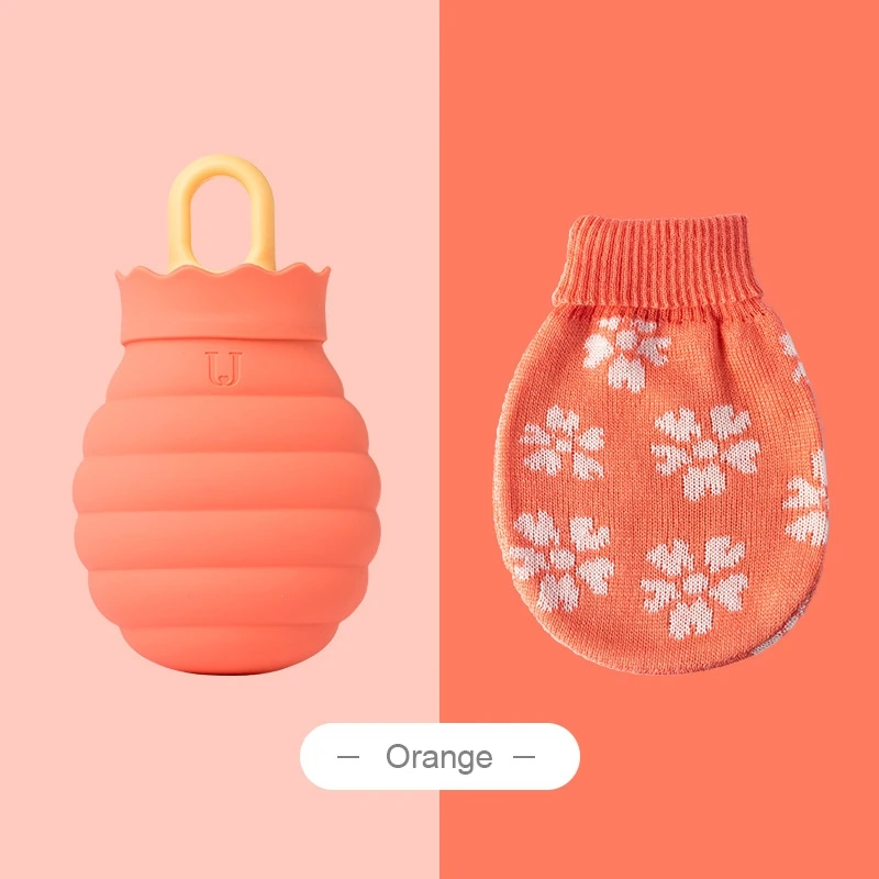 Hot Water Pouch Microwave Heating Silicone Bottle Knit Cover Living Winter Hand Warm Portable Bag for Children | Бытовая техника