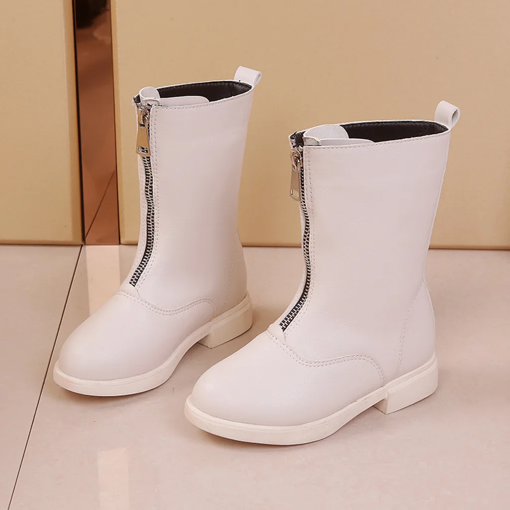 Детские ботинки обувь для маленьких девочек модная принцессы из искусственной