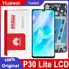 Дисплей для Huawei P30 Lite Nova 4e, ЖК-дисплей с сенсорным экраном и дигитайзером в сборе, оригинальный, протестированный, сменный, для MAR-LX1, LX2, AL01, 2312*1080