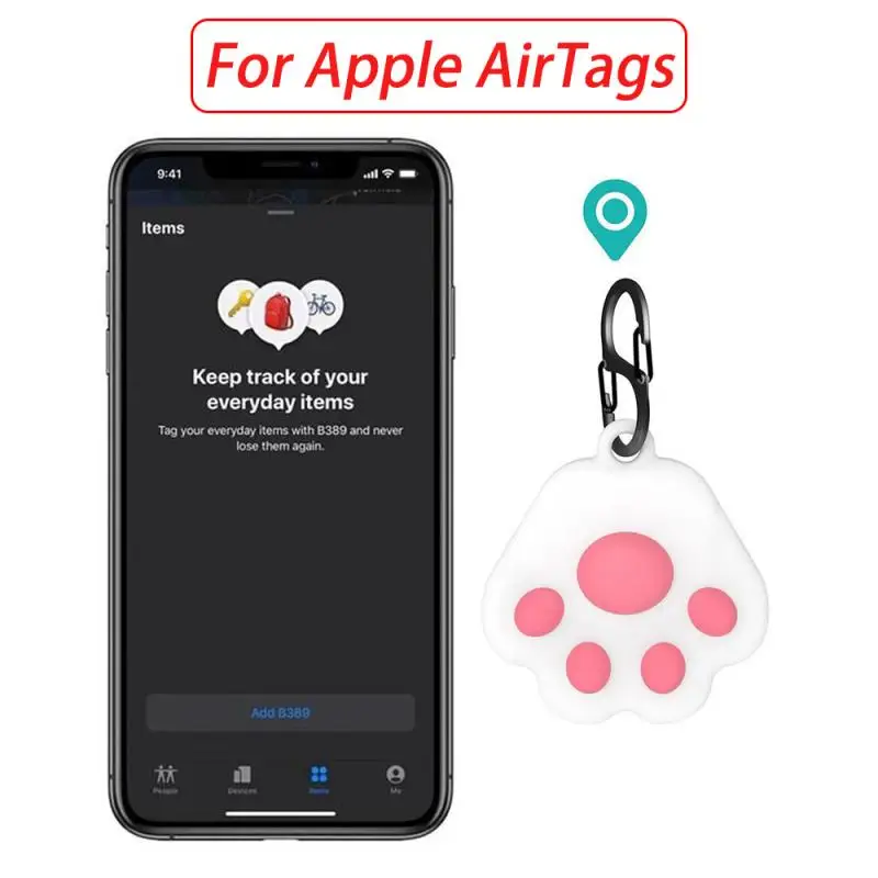 

1 Pc Soft Liquid Silicone Protective Case For Airtags Cover Hangable Keychain Locator Tracker Cover For Apple Airtags Case