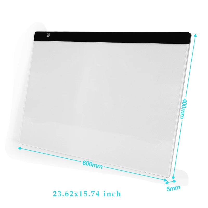 Tablette graphique numérique LED A2, Six niveaux de gradation, Pad lumineux pour peinture, panneau de traçage, accessoires de peinture diamant