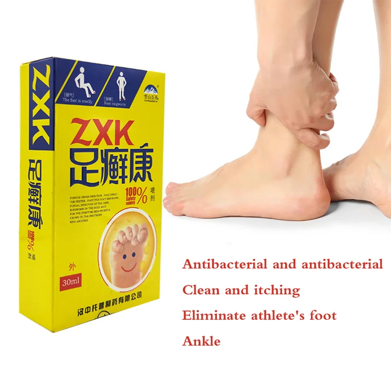 Травяной Противогрибковый спрей для ног Athlete искусственный против зуда пота