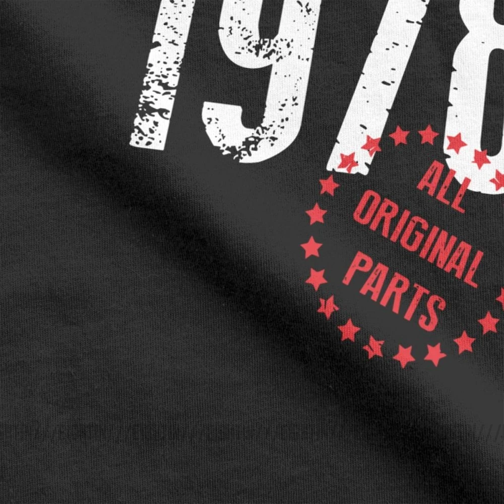 Сделано в 1978 году все оригинальные части Уникальный День рождения Футболка мужская одежда с короткими рукавами футболка высокого качества хлопковая Футболка с круглым вырезом