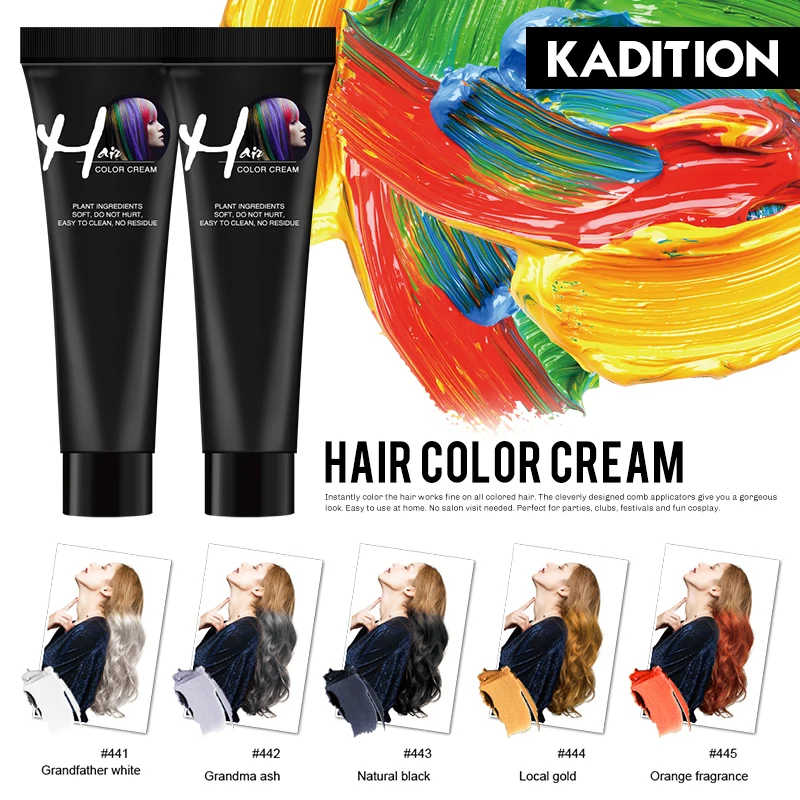 Новинка 9 цветов модная краска для волос унисекс дымчато-серый в стиле панк