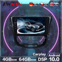 android 10 0 4gb64gb car radio gps navigation for x trail qashqai 2013 2018 multimedia player auto stereo radio tape recorder
