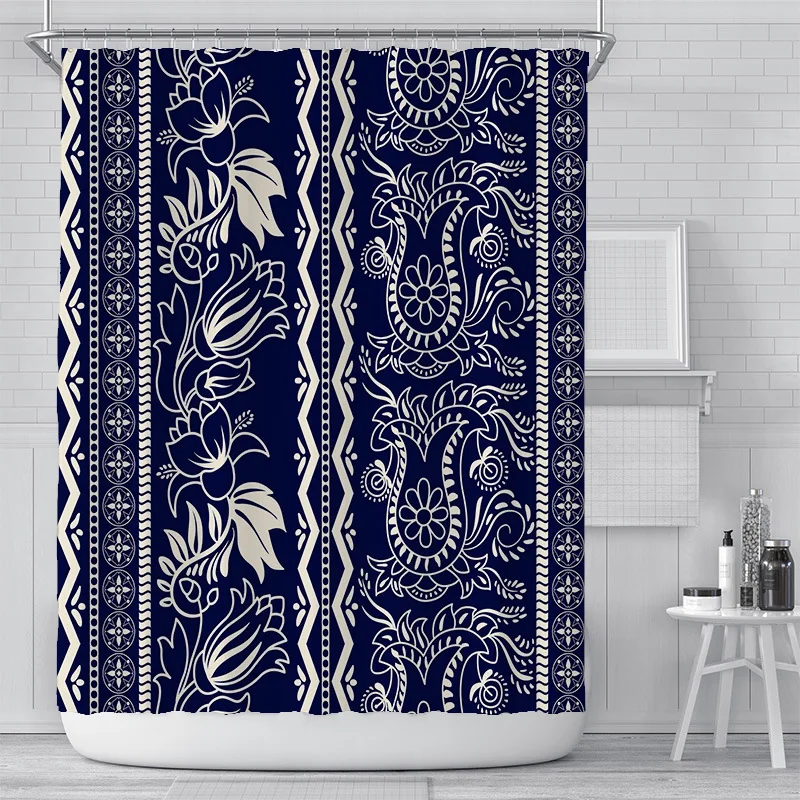 

Bohemian National Totem Shower Curtain Waterproof Bathroom Curtain Toilet Laundry Room Watertight Bath Curtain Farmhouse Decor