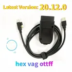 2021 Popolar hex vag ottff V2 Obd2 сканер Новый 21,3 20,12 для V-W AU-D-I Sk-od-a ATMEGA162 + 16V8 + FT232RQ OBD диагностический кабель