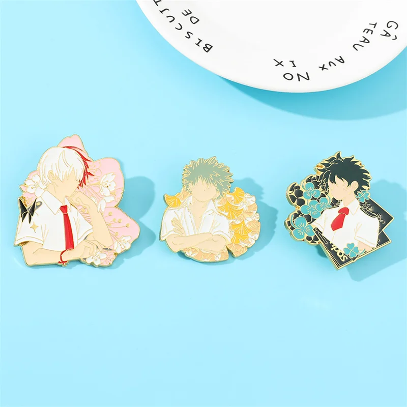 Эмалированные булавки в стиле аниме Моя геройская Академия значок брошь