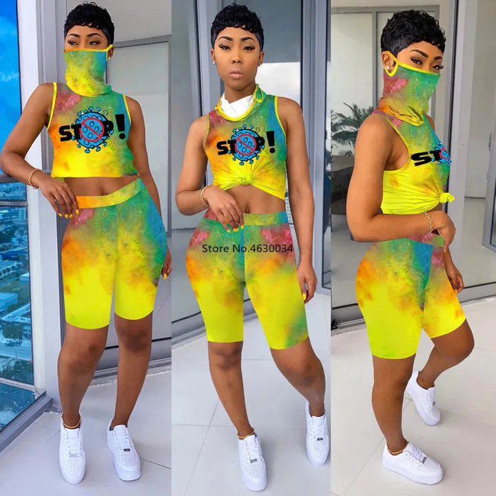 Спортивный женский комплект элегантный галстук краситель черная дыра