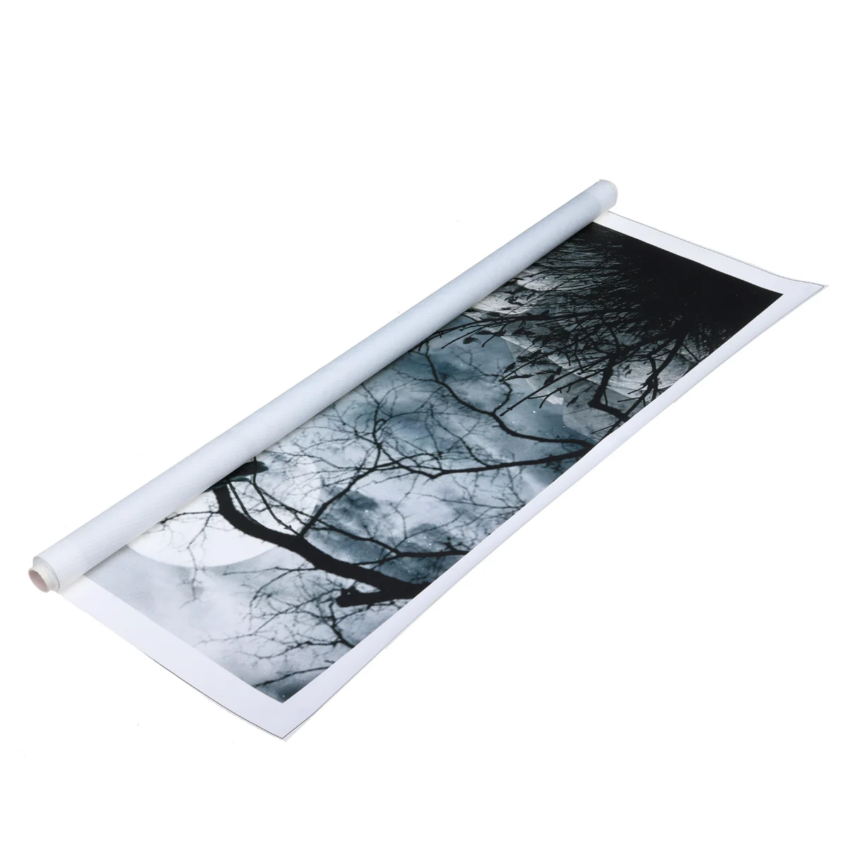 Meigar Бескаркасный Белый Волк Звездная ночь Картина на холсте постеры Печать