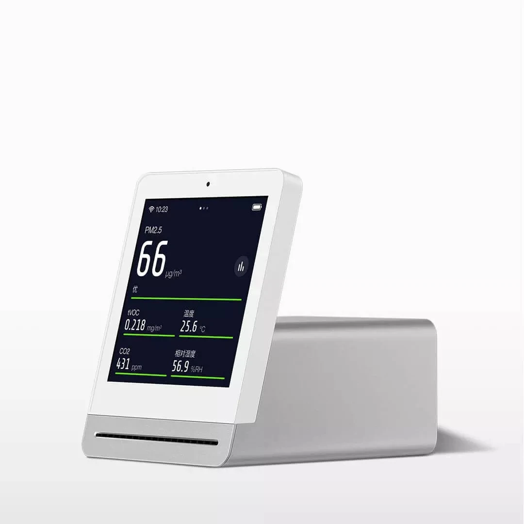 Xiaomi Youpin Qingping Air Detector Retina Touch IPS Screen CO2 PM2.5 Temperature Humidity Smoke Indoor Outdoor Monitor | Электроника