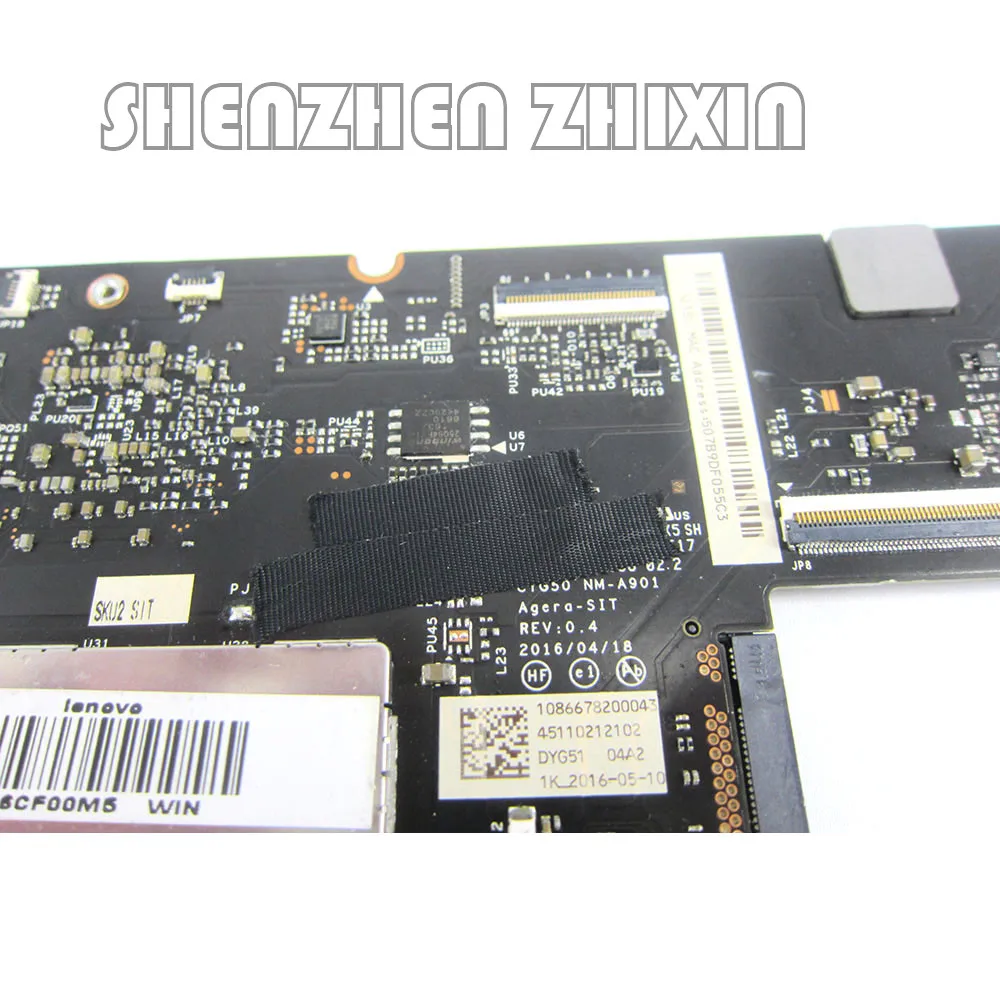 yourui for lenovo yoga 910 13ikb yoga 910 laptop motherboard i7 7500u cpu 8gb ram yoga 910 13ikb mainboard nm a901 100 test free global shipping