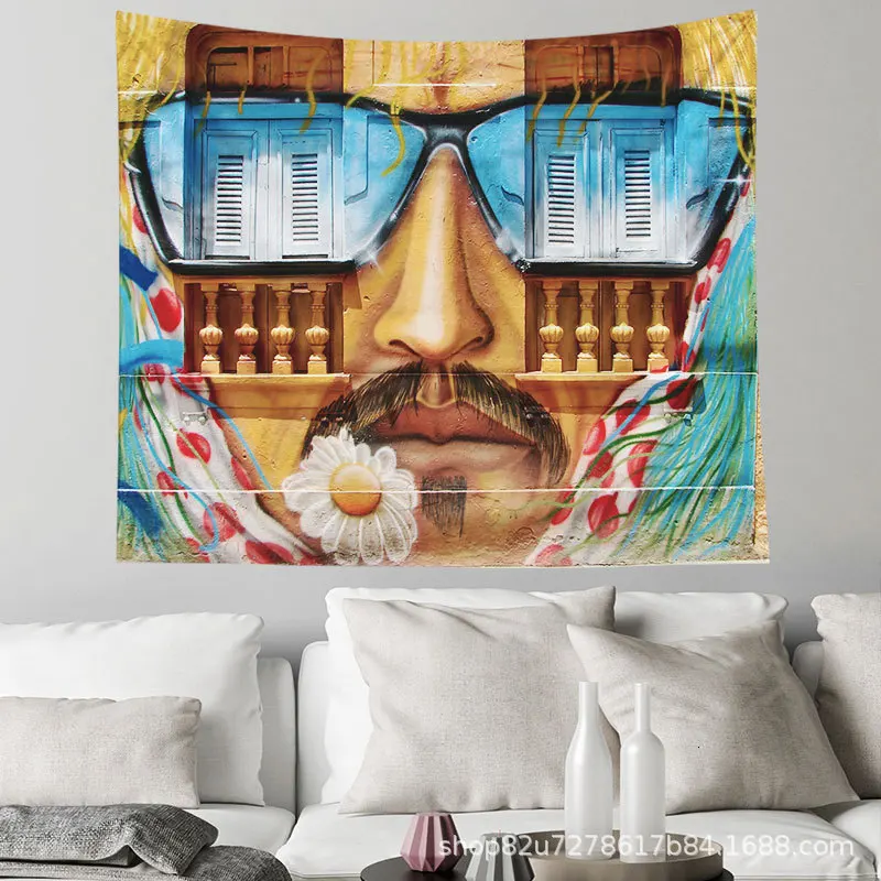Хиппи настенный гобелен хип хоп хиппи Настенный декор с установочной иглой