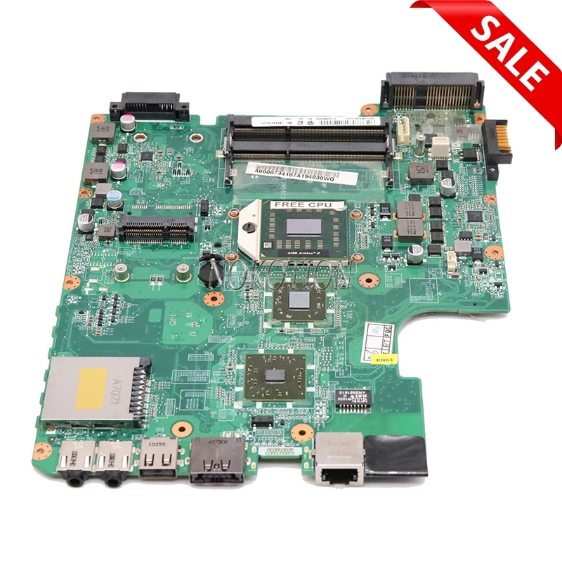NOKOTION материнская плата для ноутбука Toshiba Satellite L645D DDR3 A000073410 31TE3MB0040 DA0TE3MB6C0 материнская плата разъем S1 Бесплатный процессор