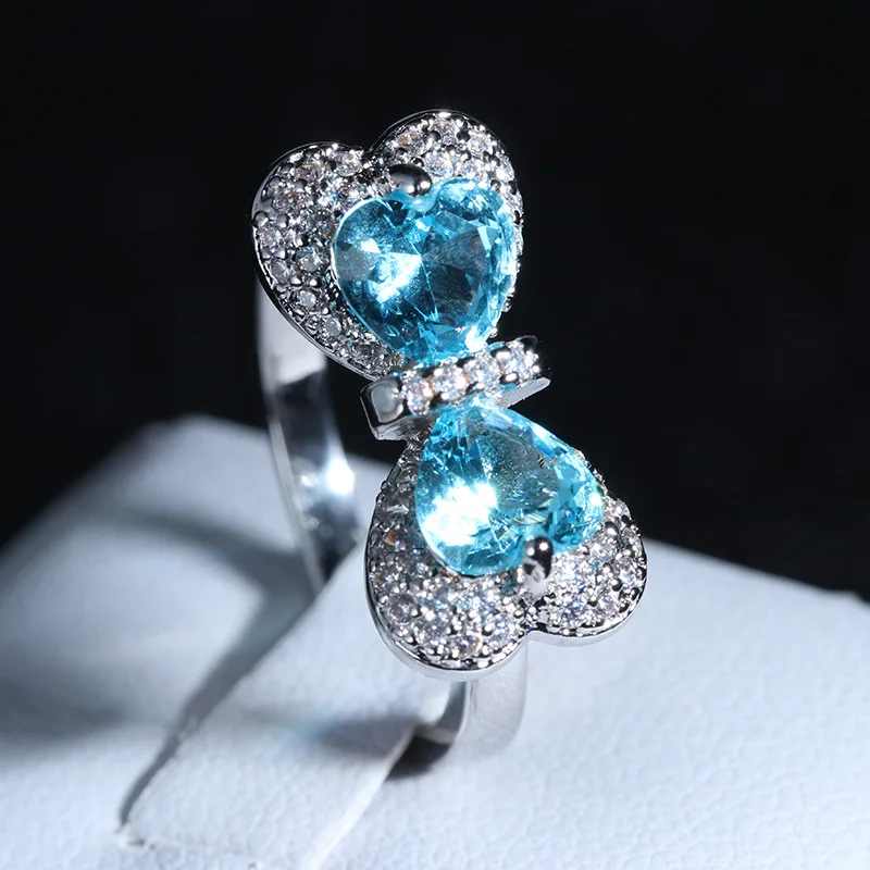 

Sterling Silver 925 Diamond Rings for Women Silver Wedding Rings Filled Womens Couple Love Wedding Diamond Necklaces Women Nose