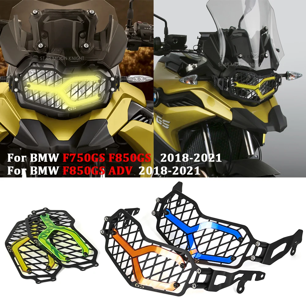 

Новая мотоциклетная обувь головной светильник гвардии защитная крышка решетка защита гриля для BMW F750GS F850GS ADV F850 Приключения
