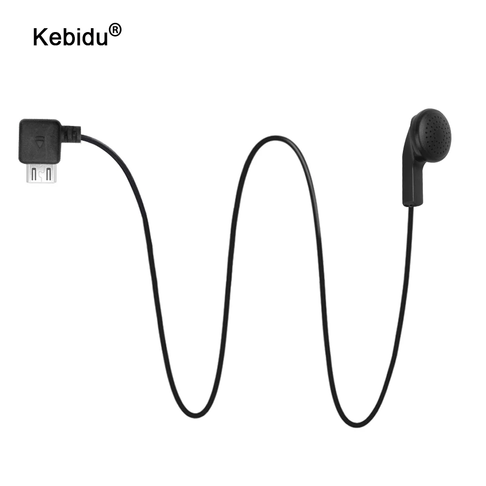 

kebidu Universal Single Side Mono Wire Micro USB 5 Pins Port Stereo Headset In-Ear For Bluetooth Auxiliary Earphone
