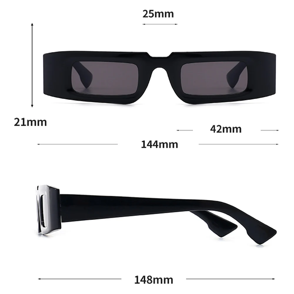 

Peekaboo vintage retro glasses for women black yellow brown female small narrow sunglasses men square uv400 2021 dropshipping