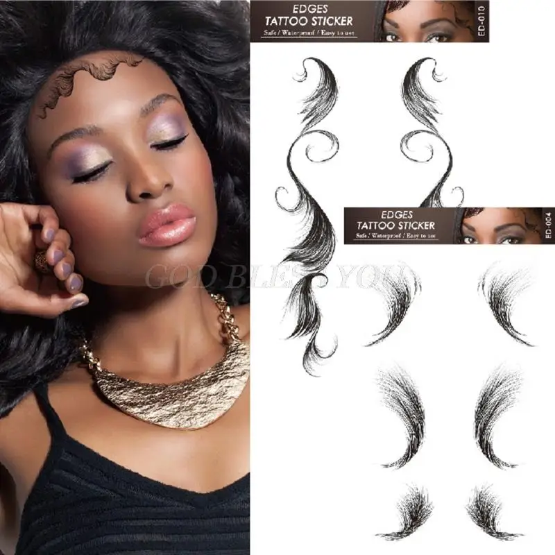 Наклейки-татуировки для волос временная татуировка сделай сам | Красота и
