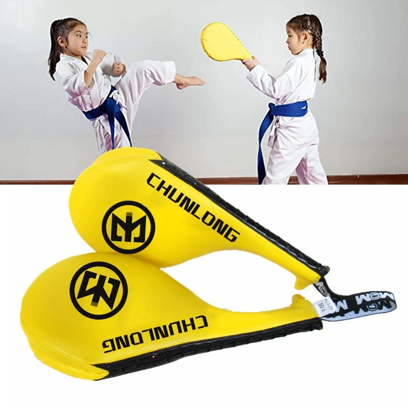 

Durable Taekwondo Double Kick Pad For Kids Karate Kicking Shield Foot Target Boxing Sanda Training Hand Kick Pad Punching Bag