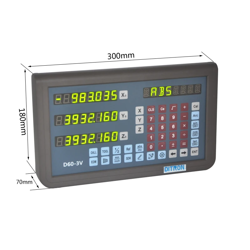 Ditron D60 металлический чехол с цифровым считыванием 3 осевой дитрон фотофрезерный
