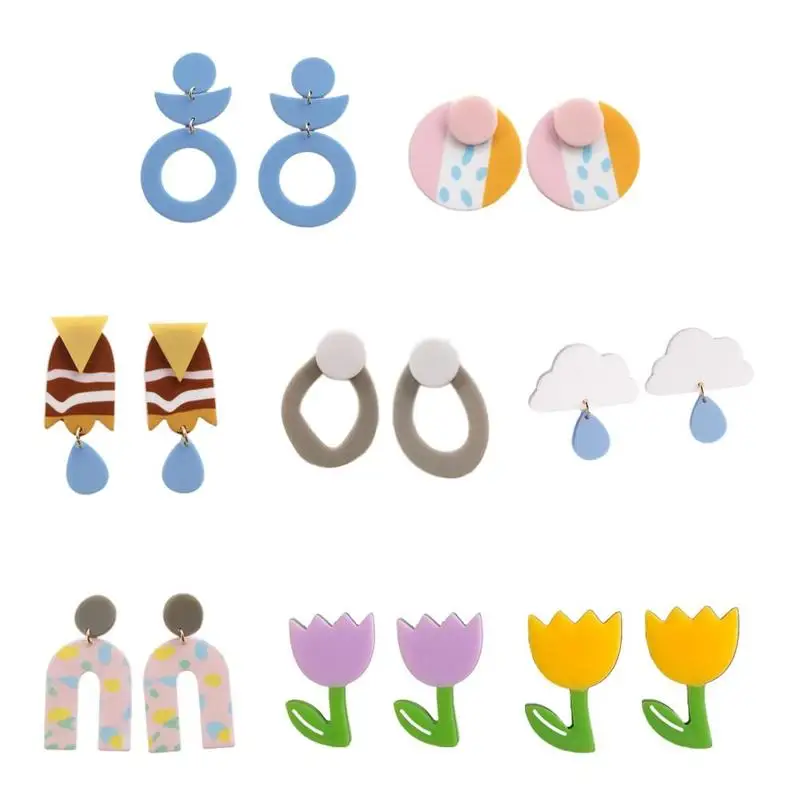 Серьги в виде леса облака повседневной жизни для женщин ювелирные изделия