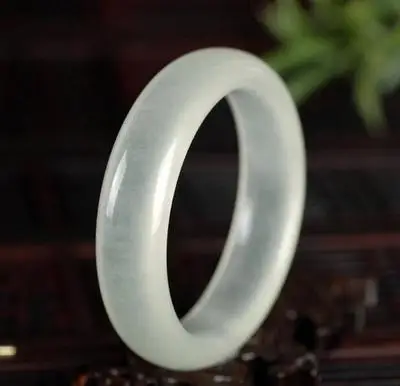 Zheru ювелирные изделия натуральный нефрит 54-64 мм ледяной белый браслет элегантные