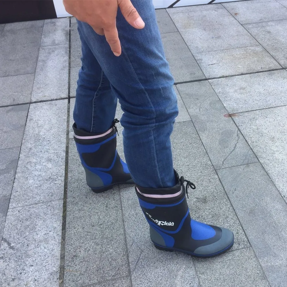 Водонепроницаемые резиновые сапоги для мужчин Обувь дождливой воды