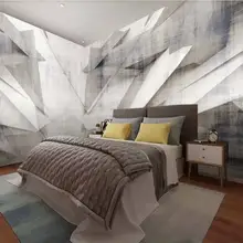 3d murals wallpaper Childrens room three-dimensional abstract architectural color block whole house background wall