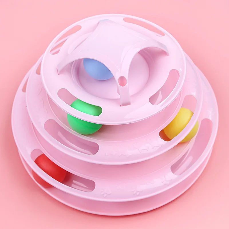 

Four-layer Cat Turntable Kitten Orbit Ball Toy Multi-layer Space Tower