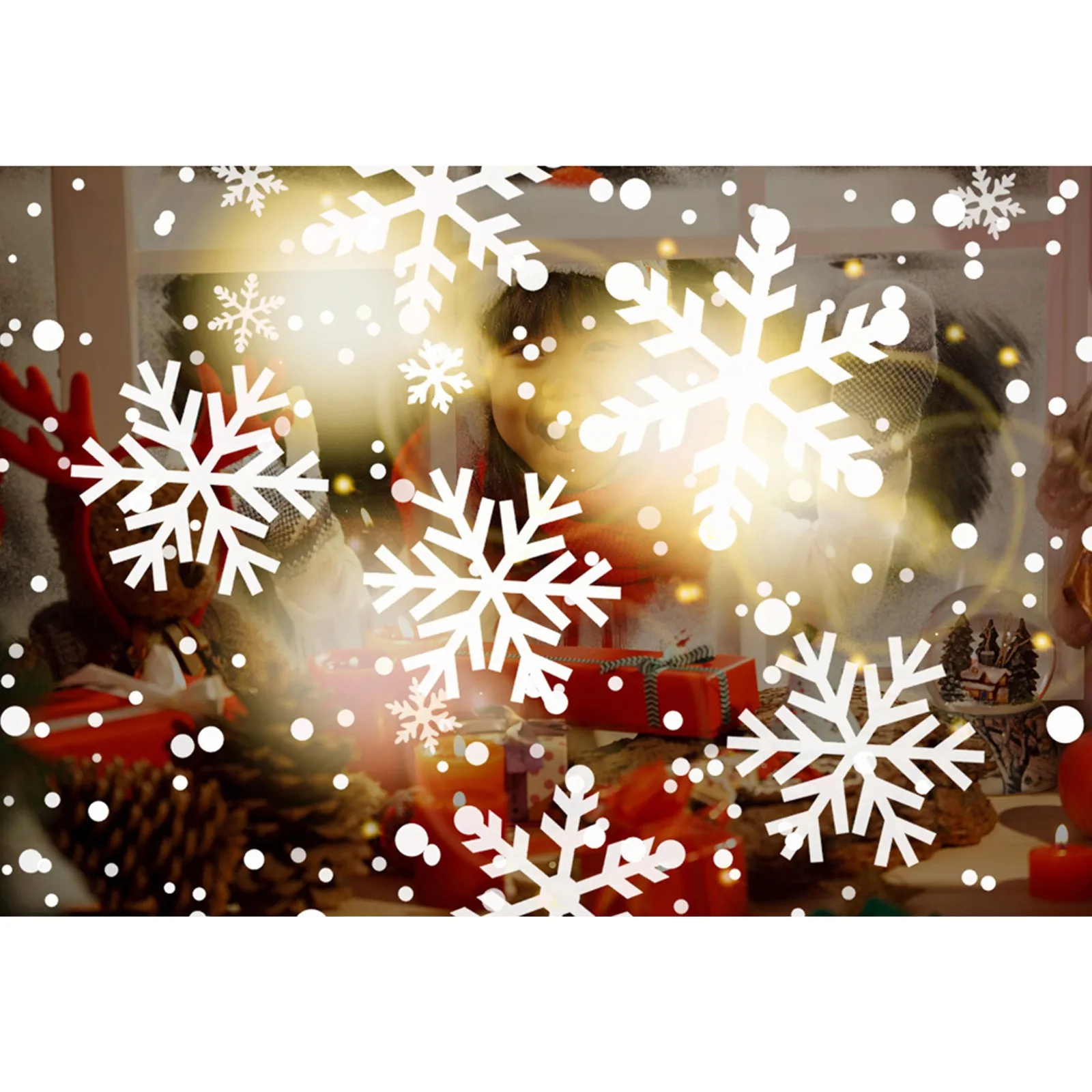 Водонепроницаемый лазерный проектор со снежинками рождественские и новогодние