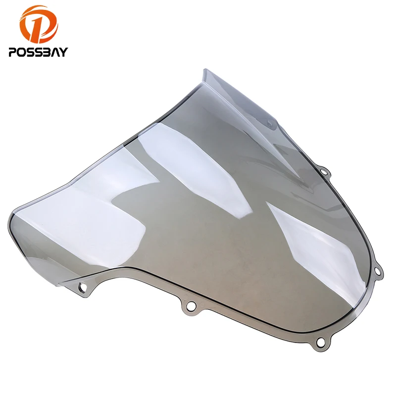 Серый лобовое стекло POSSBAY для мотоцикла Suzuki GSXR 600/750 K1 2001 2003 скутера с двойными
