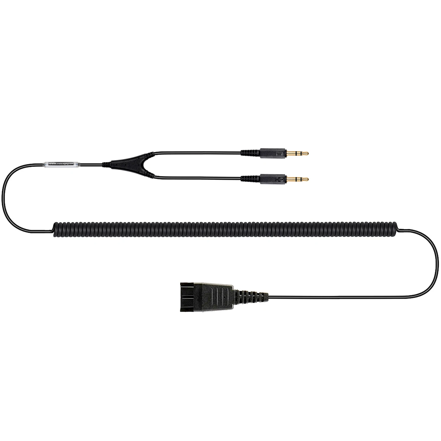 Быстроразъемный штекер GN QD-3 5 мм для ПК Netcom компьютерный Спиральный шнур