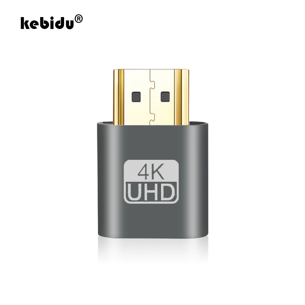 

Kebidu 1 шт. VGA виртуальной разъем HDMI-Совместимость адаптера для манекена виртуальной эмулятор отображения адаптер DDC Edid Поддержка 1920x1080P для ви...