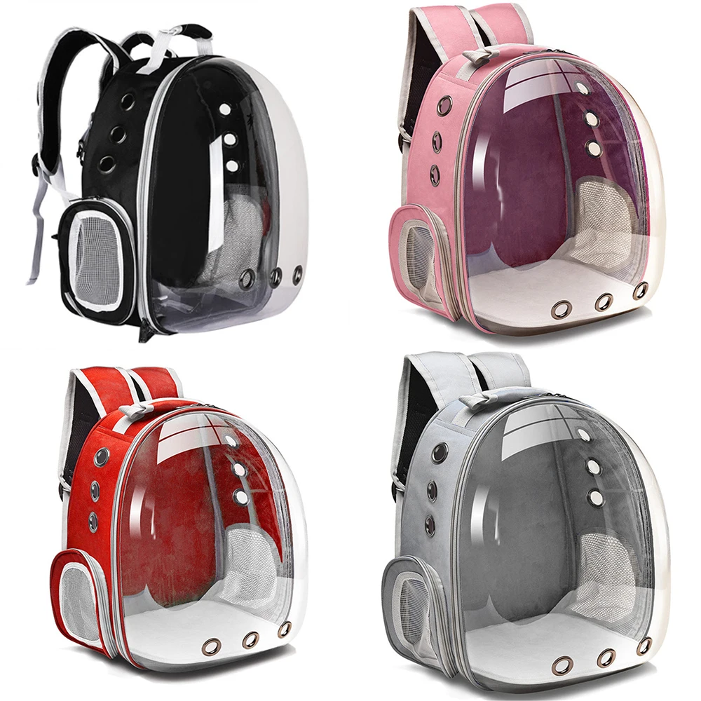 

Backpack Pet Transparent Travel Cat Carrier Bag Puppy Portable Accessories Carrying Breathable Space Capsule Window Bubble Dog