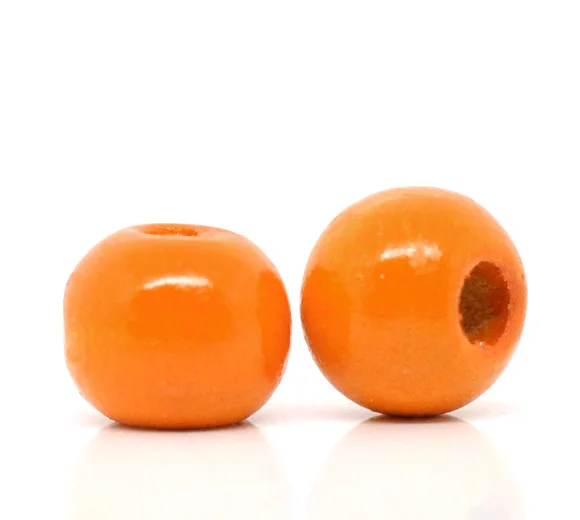 DoreenBeads 200 шт цветные деревянные бусины крашеные вручную круглые свободные для